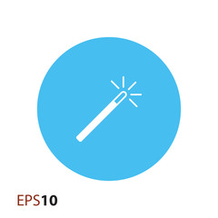 Magic wand vector icon for web and mobile
