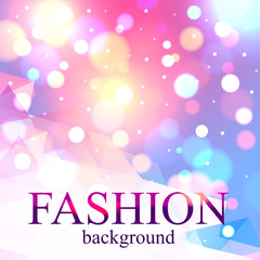 Shining fashion blur bokeh background for beauty design.