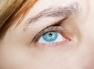 Image of a beautiful insightful look human eye
