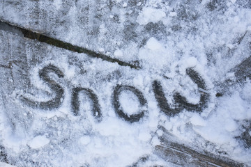 Sign snow