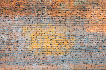 Old grunge brick wall background.