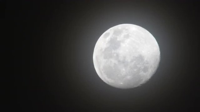 Shot of full moon in the night sky