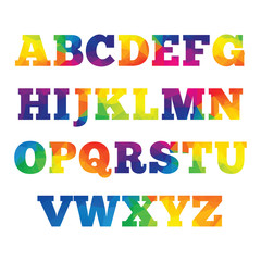 Geometric Abstract Alphabet Typography