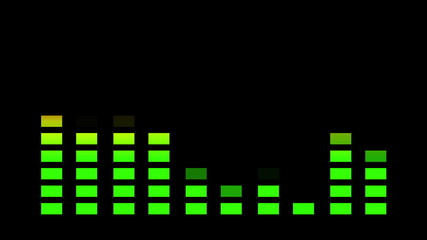 Animation, equalizer display bar, 4K