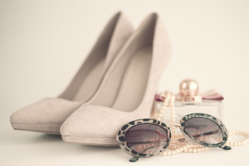 Vintage girly fashion accessories