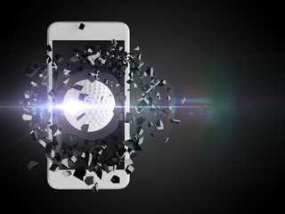 Golf burst out of the smartphone