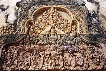 The Banteay Srei (srey) temple near Angkor, Cambodia