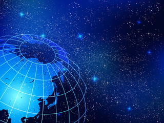 地球　宇宙　空　背景 © J BOY