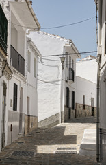Calles del municipio de Alozaina en la provincia de Málaga, Andalucía