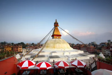 Deurstickers Boudhanath Stupa, Kathmandu Nepal © dorisjsitaun
