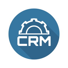 CRM Platform Icon. Flat Design.