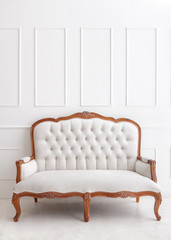 white vintage style sofa