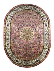 Arabic carpet isolated on white background
