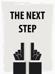 THE NEXT STEP typography poster