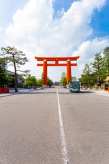 Heian Shrine Torii Gate Jingu-Michi Street Kyoto