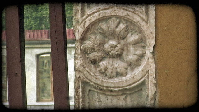 Italian Architecture 7. Vintage stylized video clip.