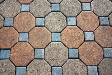 Fototapeta premium Floor brick walkway