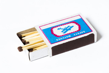 Wooden box of matches