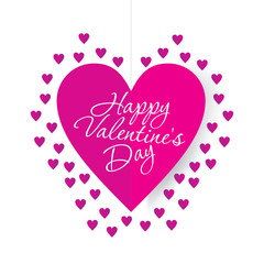 happy valentines day vector