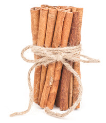 Cinnamon Sticks on white