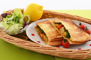 おいしそうなホットサンド