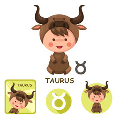 taurus vector collection. zodiac signs