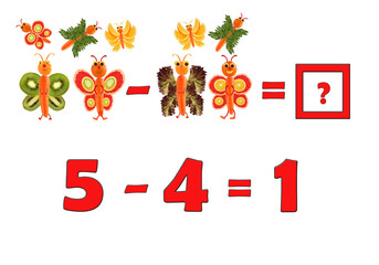 Illustration of Education Mathematics for Preschool Children. Th