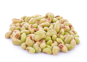 beans on white background