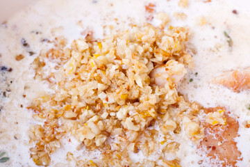 Fricassee in the making