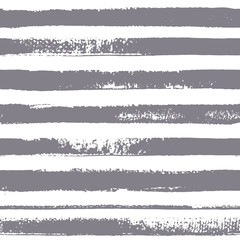 Brush stripes vector seamless pattern. Eight gray stripes on white background.