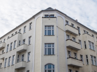 Fototapeta premium Corner of Low Rise Luxury Apartment Building