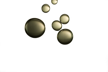 A group of light grey air bubbles