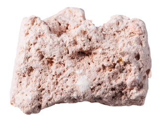 specimen of kaolinite (kaolin, china clay) mineral