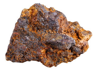 specimen of hematite (haematite) mineral stone - obrazy, fototapety, plakaty