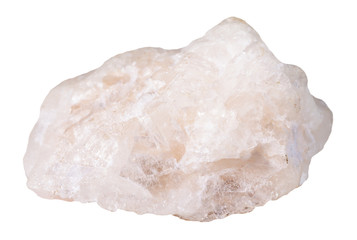 piece of Baryte (barite) mineral stone isolated