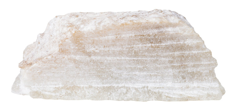 block of talc mineral stone isolated