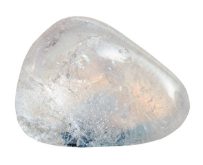 rhinestone (clear quartz) gemstone isolated
