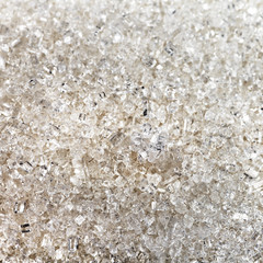 crystals of sugar close up