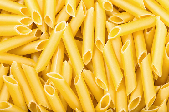 Many Durum Wheat Semolina Pasta Penne Lisce