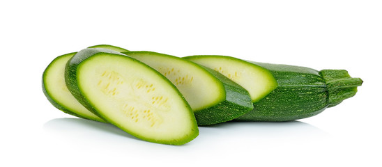 Zuchini isolated on the white background