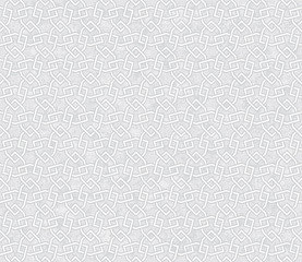 Fototapeta premium Arabesque Pattern Light Grey Background, Vector Illustration