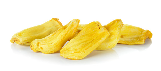 Baked jackfruit isolated on the white background