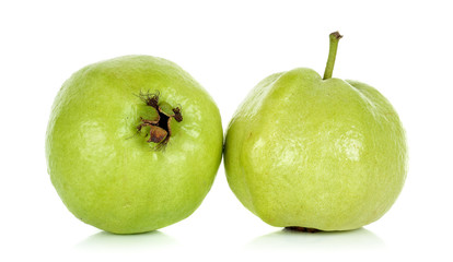 Guava fruit isolated on the white background