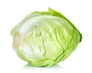 Obraz premium Cabbage isolated on the white background