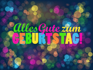 "ALLES GUTE ZUM GEBURTSTAG" Karte 