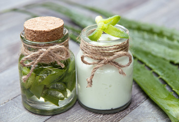 fresh and organic aloe vera for skin care and health