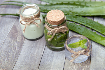 fresh and organic aloe vera for skin care and health