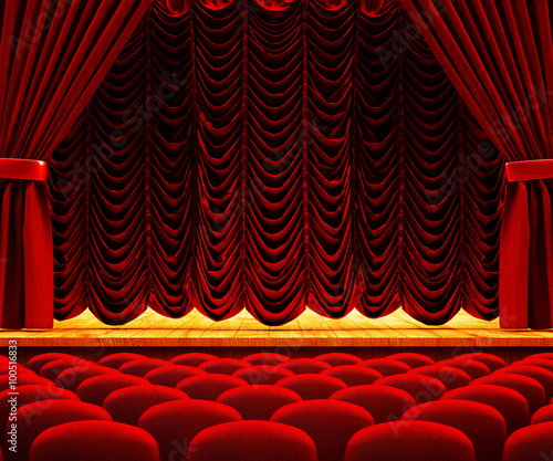Dramatic Performance And Drama Show Concept Theatre Auditorium