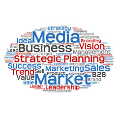 Conceptual business marketing word cloud