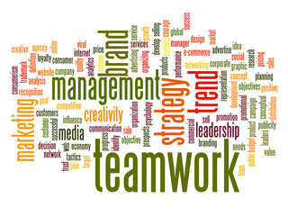 Conceptual business marketing word cloud